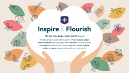 Inspire and Flourish At St Oswald’s School we are ‘one body, many parts’ (1 Cor 12).  We take pride in each other, learn with awe and wonder, dare to dream and help each other flourish.  Together we are a body of unique individuals who come together to trust, inspire, smile and serve one another and our community. 
